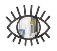 Genérico Acrylic Wall Mirror - Eye Shape, 28.5x30cm, 2mm Thickness | Bohemian Decor, Wall-Mounted, Decorative, Lightweight, For Living Room, Bedroom, Office, Kitchen