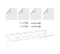 Generico Acrylic Wall Mount Scissor Holder - Clear Storage Rack For Salon, Barber, Craft Room, or Office | Durable, Space-Saving Organizer For Shears & Tools | Wall-Mounted Transparent Tool Holder