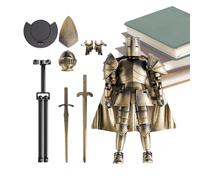 Genérico Action Figure Model, Multi-Jointed Medieval Knight Full Body Model, Flexible Movable Figurine with 360-Degree Rotating Head, Detailed Design, Dining Table Decoration
