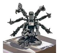 Genérico Action Figure Model | Robotic Full Body Cartoon Character Figure | Six-Armed Articulated Doll, Desktop Decorations for Fans and Collectors Adjustable Joints for Bedside, Coffee Table