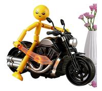 Genérico Action Figures with Motorcycle - Funny Interactive Educational | Small Action Figures for Boys for Kids, Teens, Adults, Family, School, Classroom, Camping, Birthday, Holiday, Playtime