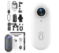Genérico ActionSnap-Thumb Action Camera, 2025 New Treklon-Treklon 4K Thumb Mini Handsfree Action Bodycam, 170° Wide Angle, Wearable Video Recording (White,4K)