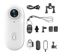 Genérico ActionSnap - Thumb Action Camera,Body Camera,Action Camera,Camcorder Helmet Mounted Sports,Hands-Free,for Video Recording (White + 64G)