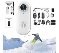 Genérico ActionSnap-Thumb Action Camera, Treklon-Treklon 4s Body Cameras, HD 1080p/4K Mini Wearable Action Body, Wearable POV CAM with 170° Wide Angle for Cycling, Skiing,Diving (White 4K,64G)