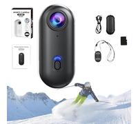 Genérico ActionSnap-Thumb Action Camera, Treklon-Treklon 4s Body Cameras, HD 1080p/4K Mini Wearable Action Body, Wearable POV CAM with 170° Wide Angle for Cycling, Skiing,Diving (Black 1080P,64G)