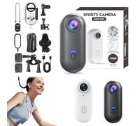 Genérico ActionSnap-Thumb Action Camera, Treklon-Treklon 4s Body Cameras, HD 1080p/4K Mini Wearable Action Body, Thumb Size Mount Anywhere, 360° Rotation, for Travel,Cycling (Black,4K)