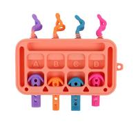 Genérico Activity Board Kids, Early Learning Toys, Educational Kid Activity, Silicone Plug in Toy 6.69x5.91 Inches for Children Aged 1-3 Years Old, Toddler and Young