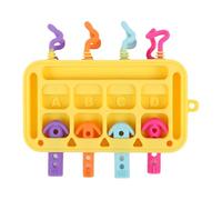 Genérico Activity Board Kids, Early Learning Toys, Educational Kid Activity, Silicone Plug in Toy 6.69x5.91 Inches for Children Aged 1-3 Years Old, Toddler and Young