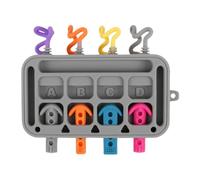 Genérico Activity Board Kids, Early Learning Toys, Educational Kid Activity, Silicone Plug in Toy 6.69x5.91 Inches for Children Aged 1-3 Years Old, Toddler and Young