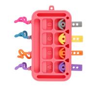 Genérico Activity Board Kids, Early Learning Toys, Educational Kid Activity, Silicone Plug in Toy 6.69x5.91 Inches for Children Aged 1-3 Years Old, Toddler and Young