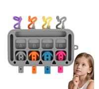 Genérico Activity Board, Learning Design, 6.69x5.91in Early Development Toys, Educational Play Kids, Interactive Skill Building for Children, Toddler, Childhood Education
