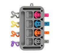 Genérico Activity Board, Silicone Plug-in Toys, Early Development Toy, Safe and Sturdy Design, for Kids Aged 1-3, Educational Learning and Motor Skill Activity, 17x15cm/6.69x5.91 Inches