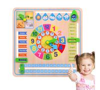 Genérico Activity Board, Time Skill Block, Sorting Shape Matching Game, Sensory Early Development Toy, Safety Certified Finish, Kindergarten Primary Grade Resource, Solid Pine Construction