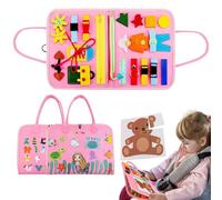 Generico Activity Book - Kids Sensory Toys 28x23x3cm | Learning Toys, Fine Motor Activities Preschool Supplies, Life Skills Development Toy Road Trip Games for Birthday Holiday