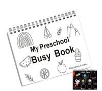 Genérico Activity Book Preschool, Kids Learning Workbook, Educational Practice Sheets, Early Childhood Development Toy for Children, Kindergarten, Classroom, Toddler Learning, 9.84x7.87x0.39 Inches