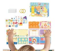 Genérico Activity Book - Silent Sensory Educational Learning Toy, Interactive For, Foldable Washable Travel Toy For Car, Airplane, Stroller, Home & Kindergarten Early Learning Skills