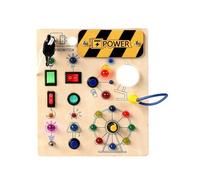 Genérico Activity Wooden Toy - Circuit Board Game, Educational Game with LED Light, Learning Play Feature, Stem Toy, Kids Activity for Boys Girls Preschool Classroom Home Daycare Kindergarten Nursery