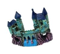 Genérico Acuarios Artesanías Castillos de Piedra Artificial Decoraciones Artesanales Suministros para Tanques de Peces Arte Marino Decoraciones para Manualidades Castillos de Submarinos Interactivos