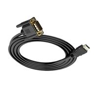 Genérico Adaptador Convertidor HD a VGA - Cable HD A VGA Para Monitor,Accesorios Antirinterferencias Para Proyector TV PC Portátil Sobremesa