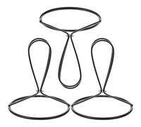 Genérico Adaptador de Abrazadera para Pantalla de Lámpara de Hierro Negro 80 Mm, Clip para Bombilla, Set de 3 Piezas para Accesorios de Lámparas de Techo y Candelabros, Soporte Estable