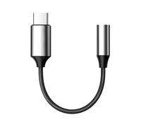 Genérico Adaptador De Audio - Profesional | USB C A 3,5 Mm - Adaptador De Audio Tipo C A Conector Hembra De 3,5 Mm Cable Auxiliar Estéreo De Nailon Portátil HiFi para El Rendimiento del Teléfono Y La
