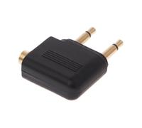 Generico Adaptador de auriculares 'aéreo, adaptador aéreo para auriculares, Adaptador de doble auricular portátil, Auriculares de aviación ligera y citerocom para diálogos de películas, melodías