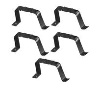 Genérico Adaptador de Bajante de Canalón de Aluminio 100X80 MM Tornillos y Expansión Soporte Resistente Intemperie para Extensión y Conexión de Drenaje Kit de 5 Piezas para Uso