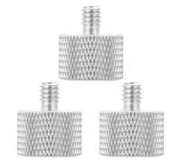 Genérico Adaptador de Rosca 5/8 a 1/4 para Soporte de Micrófono Tornillos Metálicos Resistentes Anticorrosión Paquete de 3 Piezas para Trípode y Accesorios de Grabación
