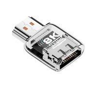 Generico Adaptador de vídeo, conector de doble dirección 8K 60Hz | Convertidor macho a hembra para ordenador | para conferencia, oficina doméstica, estudio, sala de juegos, sala de cine, proyector de