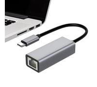 Generico Adaptador Ethernet USB Tipo C - Adaptador USB Tipo C a Ethernet, Adaptador USB Tipo C a Gigabit Ethernet, Convertidor de Red USB Tipo C para Portátiles, Tabletas y Smartphones USB Tipo C