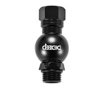 Generico Adaptador para manguera de buceo - Tubo de 1,55 cm con grifo, tubo de 1 cm, rotación ligera de 360°, rosca versátil | Entusiastas del buceo, investigación científica