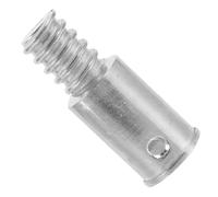 Genérico Adaptador Roscado Estilo Americano para Mango de Escoba, Punta Metálica de Aleación de Aluminio, Compatible Postes Telescópicos, Accesorio de Limpieza para Uso Doméstico