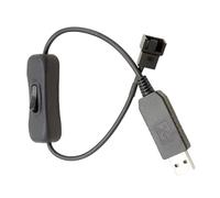 Genérico Adaptador USB A Ventilador - Convertidor USB PWM De 3 O 4 Pines,Conector para Ventiladores con - para PC, Dispositivos Electrónicos, De Refrigeración, Mantenimiento De Coche