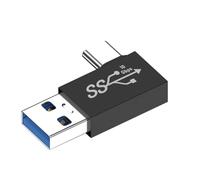 Genérico Adaptador USB - Adaptador con Enchufe | Convertidor Portátil para Teléfonos Móviles con Enchufe Rápido, Portátiles, Compatible con Sticks, Teclados, Ratones, Mini Pro/Air, Carca