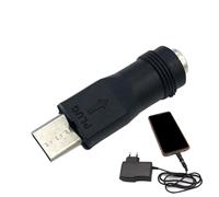 Genérico Adaptador USB C A CC | A USB Macho A Hembra | Enchufe Adaptador De Carga De 5V para Enrutador Portátil, Conector De Cargador De Fuente De Alimentación Móvil