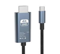 Genérico Adaptador USB C a HDTV - Cordón Tipo C A Televisor De Alta Definición,Convertidor Cable para 4K60Hz Uso en Computadora Portátil Monitor TV Enseñanza Aula Entretenimiento Hogar
