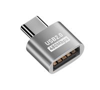 Genérico Adaptador USB C - Convertidor De Alta Velocidad De 2 Pulgadas | Adaptador De Aleación De Aluminio: Adaptadores De 480 Mbps Plug and Play para Interfaz De Audio para Teléfono Inteligente, Ta