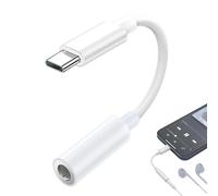 Genérico Adaptador USB C Jack - Adaptador Entrada Auriculares | Cable De Audio Tipo C A Aux | 3.5mm para Auriculares Estudio DJ Ordenador Coche Tableta Juego Música | Conector Hembra Macho