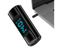 Genérico Adaptador USB C Macho a Macho, Conector USB C a C | Adaptador Tipo C a Tipo C de 140 W con Pantalla Digital, C de Carga rápida con luz indicadora LED, 40 Gbps para Dispositivos ti