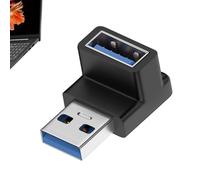 Genérico Adaptador USB de ángulo Recto, Adaptador USB de 90 Grados, USB3.0 Macho a Hembra | Transferencia de Datos de 10 GBPS, Conector Extensor para computadora portátil, PC y TV