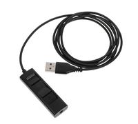 Genérico Adaptador USB de un solo pin para teléfono, cable de control de auriculares, adaptador USB para llamadas, conexión perfecta para una mejor comunicación