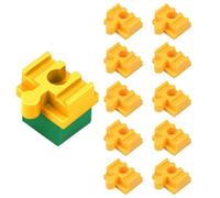 Generico Adaptadores De Riel Ferroviario - Conector De Madera De 10 Piezas, Educativos Para La Sala De Juegos Para El aula, Herramientas Seguras Para El Jardín De Infantes | Piezas Interactivas Del