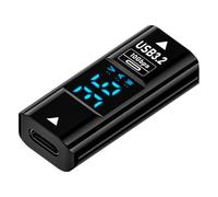 Genérico Adaptateur C Femelle A Femelle - Adaptateur Bidirectionnel 3.1 - Charge Et Transmission Avec Affichage Numérique - Accessoire Pratique Pour Ordinateurs Et Chargeurs