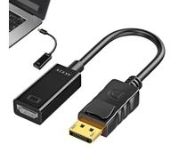 Genérico Adapter - Display Port Converter | 4K DP To Adapter | Mini DP To Converter, Stable Signal Transmission, For PC Monitor Projector Laptop (25cm Cable)