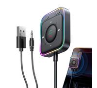 Genérico Adattatore AUX per Auto, 4,1x4,6x1,1 Cm Pronto All'Uso, Collgamenteo Semplice Cavo AUX per Autoradio, per Stereo Auto Veicoli Suoni Audio Viaggi