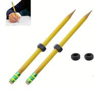 Genérico Adhd Pencil -Threaded Pencil for Adhd, Silent Sensory Tool Stress Relief with Nut, Threaded Fidget Pen forADHD & Anxiety, School,Office,Home (2 Pcs)