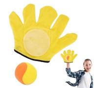 Genérico Adhesive Ball Mitt Toy - Grip Paddle, Throw Bat for Family Bond, Suction Sphere Game with Outdoor Fun, Play Gear, Sticky Orb Kit for Garden Sport and Park Leisure