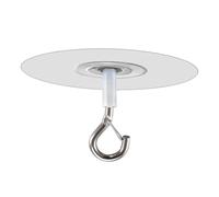 Genérico Adhesive Ceiling Hook - Self Adhesive Water Resistant Hooks| Strong PVC Base with Clear Finish, Easy Mounting Tool for Home Ceiling Decoration Plants Wind Chimes Decor