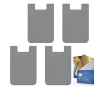 Genérico Adhesive Phone Wallet Sticker - Removable Fabric Sleeve, Pocket Case Grip Accessory | Back Cover Smartphone Storage Pouch, Compact Hands Free Holding Slot, for Business Travel and Event Use