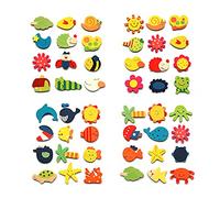 Generico Adhesivo magnético para nevera de cocina de madera para dibujos animados apto para juguetes educativos para niños, 12 unidades, colorido, tratamiento seductor